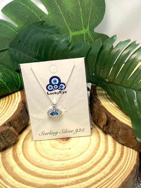 925 Evil Eye Sterling Silver Necklace #9503