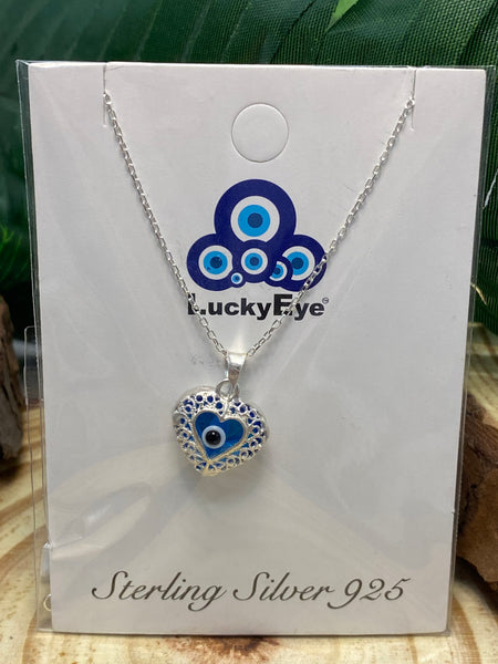 925 Evil Eye Sterling Silver Necklace #9510