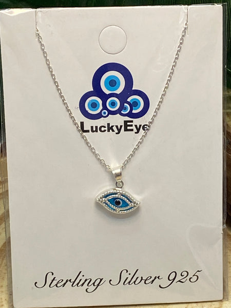 925 Evil Eye Sterling Silver Necklace #9511