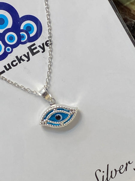 925 Evil Eye Sterling Silver Necklace #9511