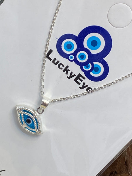 925 Evil Eye Sterling Silver Necklace #9511