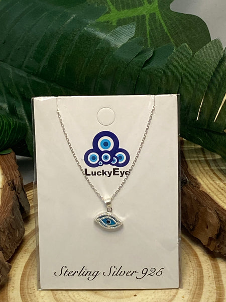 925 Evil Eye Sterling Silver Necklace #9511