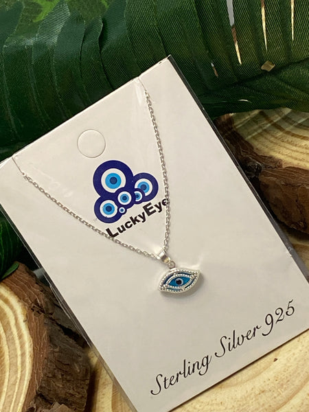 925 Evil Eye Sterling Silver Necklace #9511