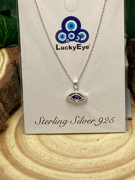 925 Evil Eye Sterling Silver Necklace #9511