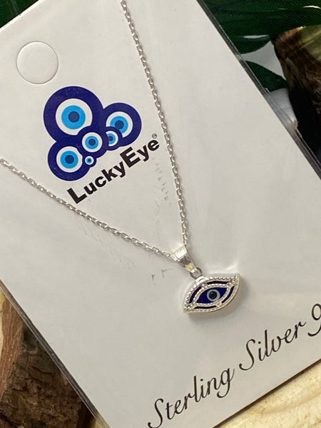 925 Evil Eye Sterling Silver Necklace #9511