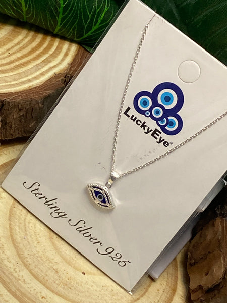 925 Evil Eye Sterling Silver Necklace #9511