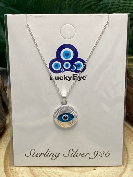 925 Evil Eye Sterling Silver Necklace #9515
