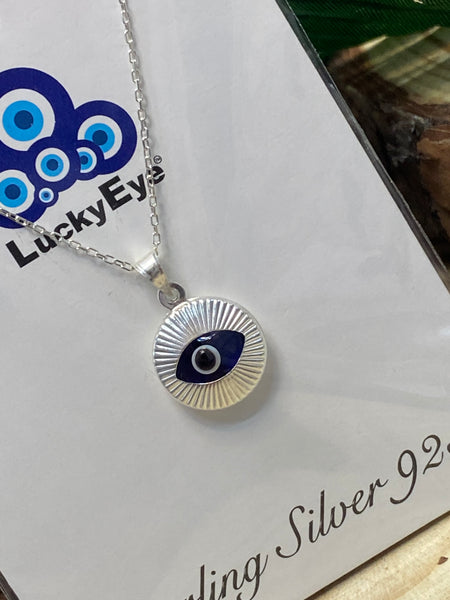 925 Evil Eye Sterling Silver Necklace #9515