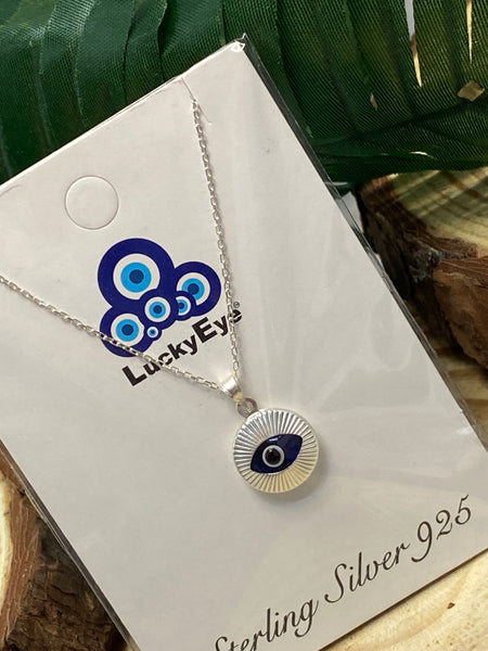 925 Evil Eye Sterling Silver Necklace #9515