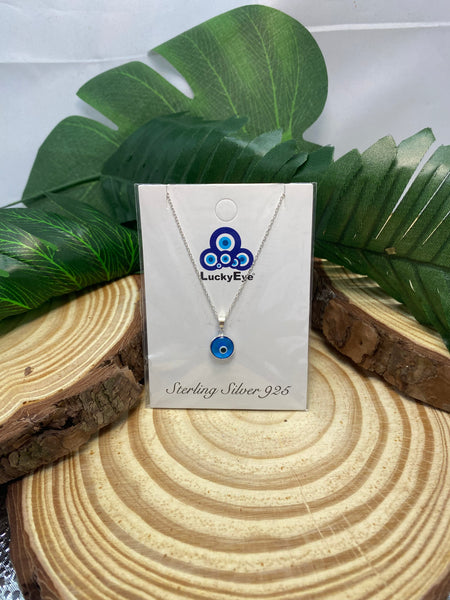 925 Evil Eye Sterling Silver Necklace #9534