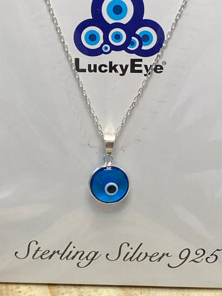 925 Evil Eye Sterling Silver Necklace #9534