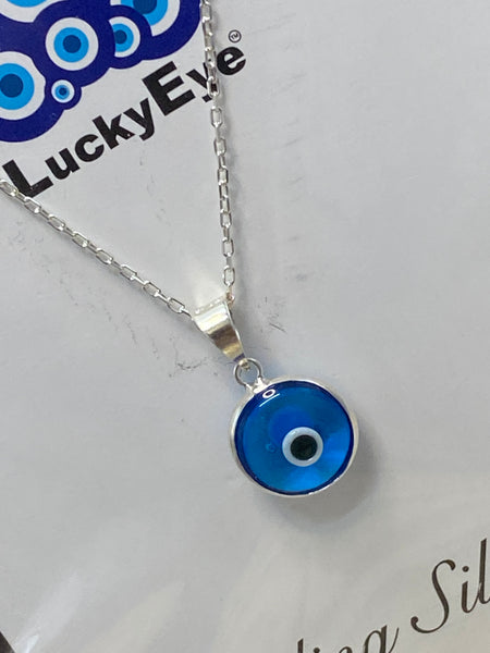 925 Evil Eye Sterling Silver Necklace #9534