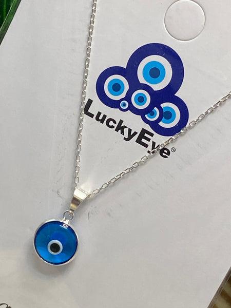 925 Evil Eye Sterling Silver Necklace #9534
