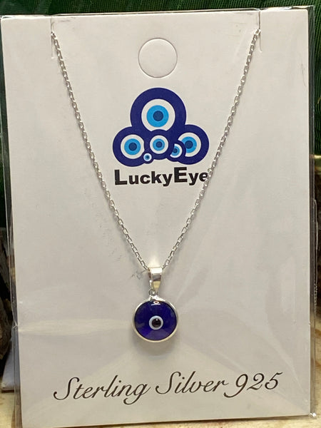 925 Evil Eye Sterling Silver Necklace #9534