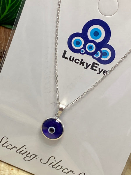 925 Evil Eye Sterling Silver Necklace #9534