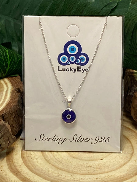 925 Evil Eye Sterling Silver Necklace #9534