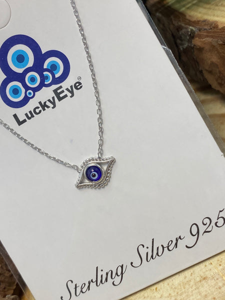 925 Evil Eye Sterling Silver Necklace #9980