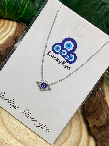 925 Evil Eye Sterling Silver Necklace #9980