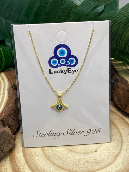925 Evil Eye Sterling Silver Necklace #9980