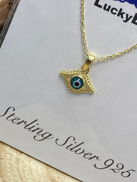 925 Evil Eye Sterling Silver Necklace #9980