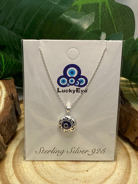 925 Evil Eye Sterling Silver Necklace #9516