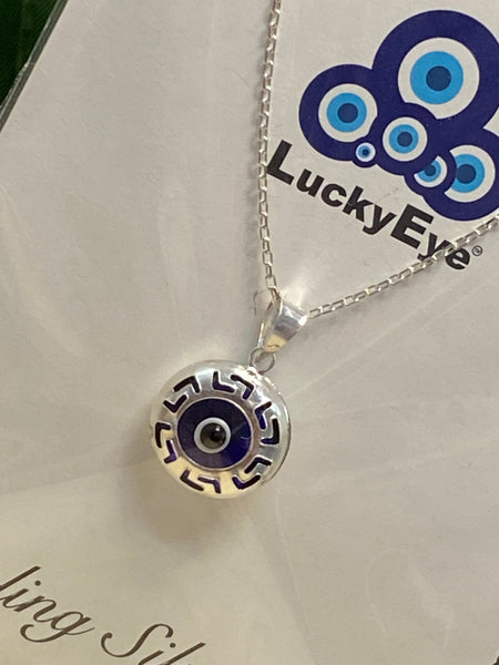 925 Evil Eye Sterling Silver Necklace #9516