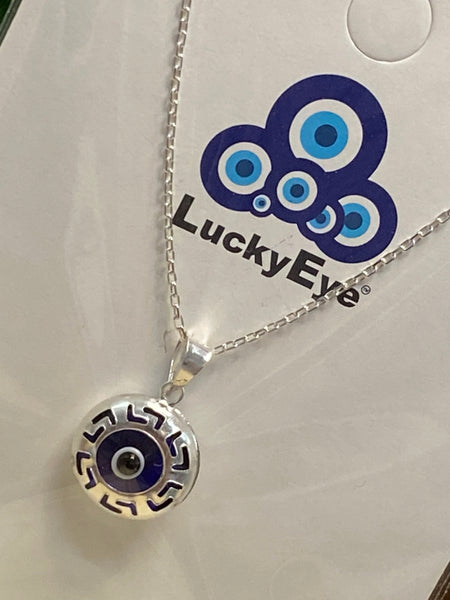925 Evil Eye Sterling Silver Necklace #9516