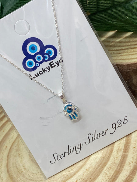 925 Evil Eye Sterling Silver Necklace #9502