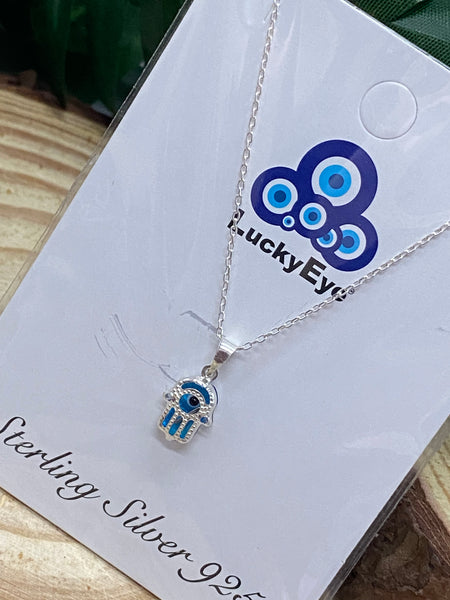 925 Evil Eye Sterling Silver Necklace #9502
