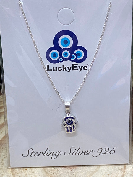925 Evil Eye Sterling Silver Necklace #9502