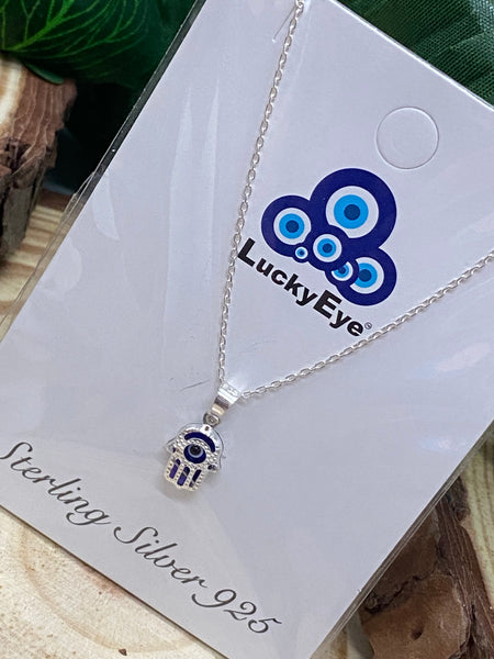 925 Evil Eye Sterling Silver Necklace #9502