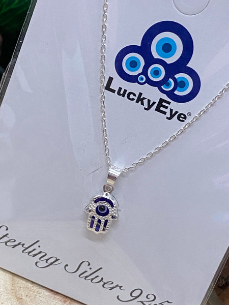 925 Evil Eye Sterling Silver Necklace #9502