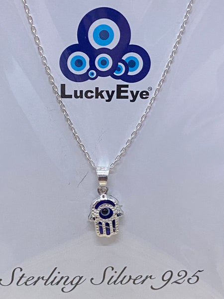 925 Evil Eye Sterling Silver Necklace #9502