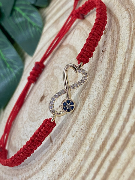 LuckyEye CZ Hamsa bracelet #2623