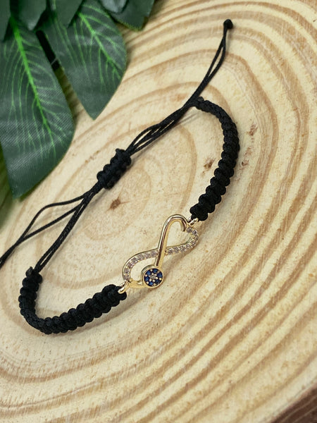 LuckyEye CZ Hamsa bracelet #2623
