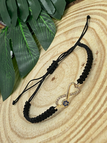 LuckyEye CZ Hamsa bracelet #2623