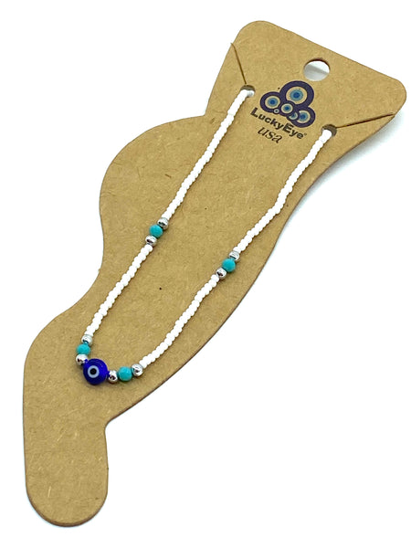 LuckyEye Bead Anklet#2417