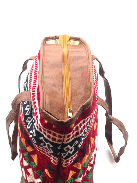 Turkish Kilim Tote Bag  U-1952