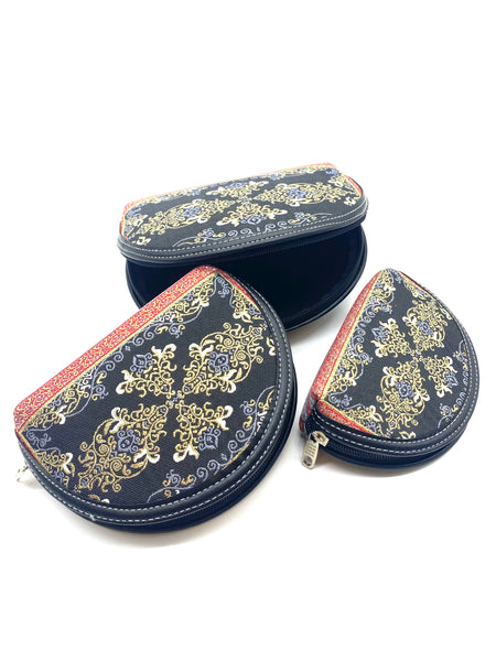 Turkish Kilim Zip-around 3 Piece Cosmetic Bag  LW-1700