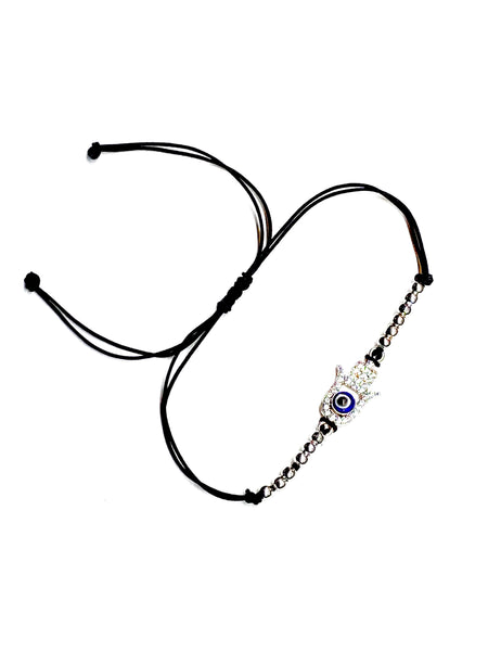 LuckyEye CZ Hamsa bracelet #2623