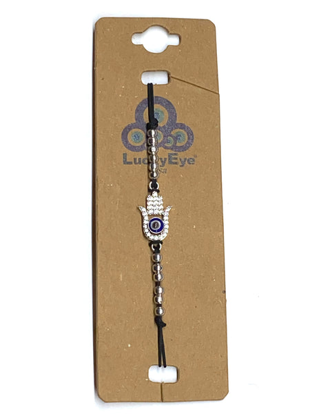 LuckyEye CZ Hamsa bracelet #2623