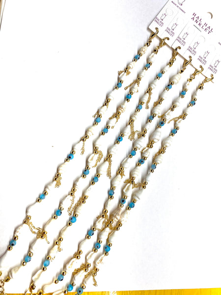 LuckyEye Gold Plated Anklet#2526
