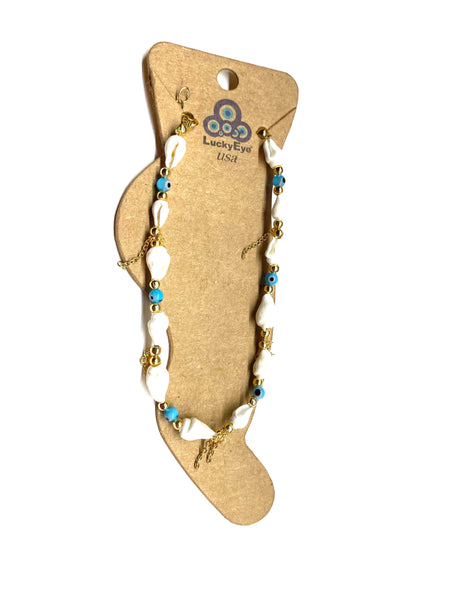 LuckyEye Gold Plated Anklet#2526