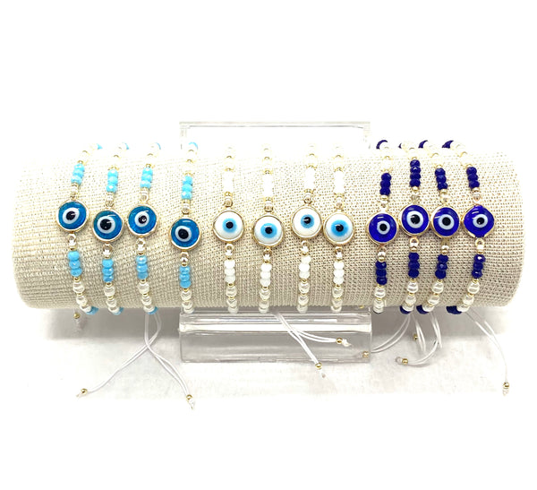 Lucky Eye Small Beaded  Bracelet #2413