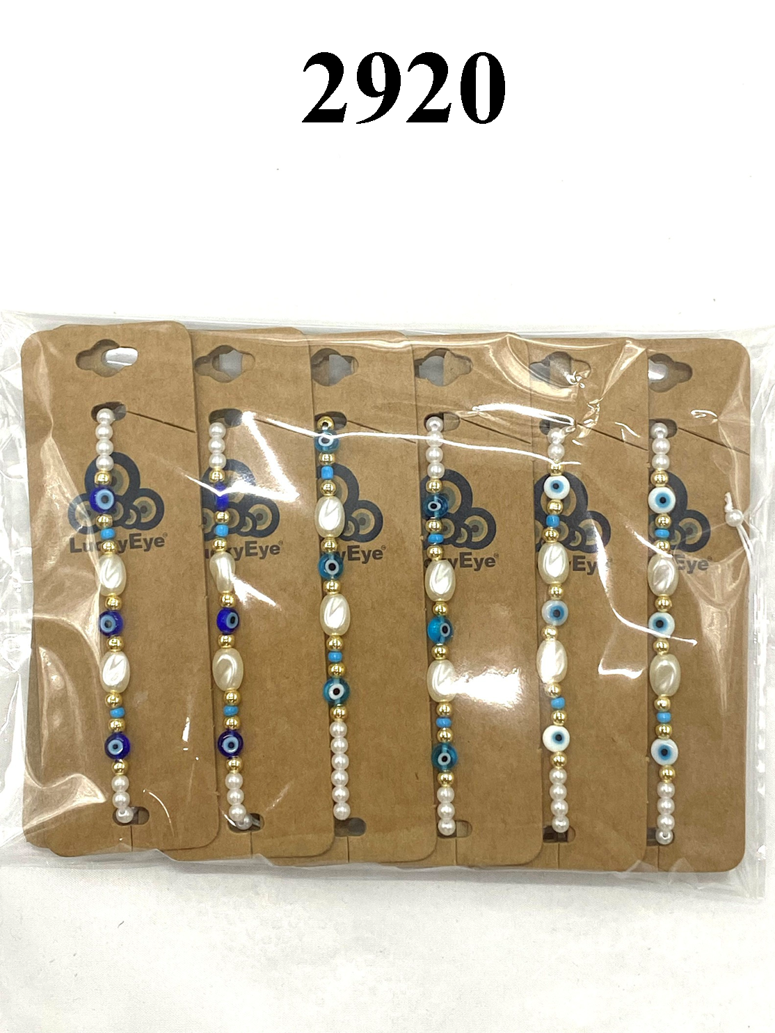 Lucky Eye Small Shell Beaded  Bracelet #2920
