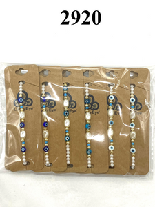 Lucky Eye Small Shell Beaded  Bracelet #2920