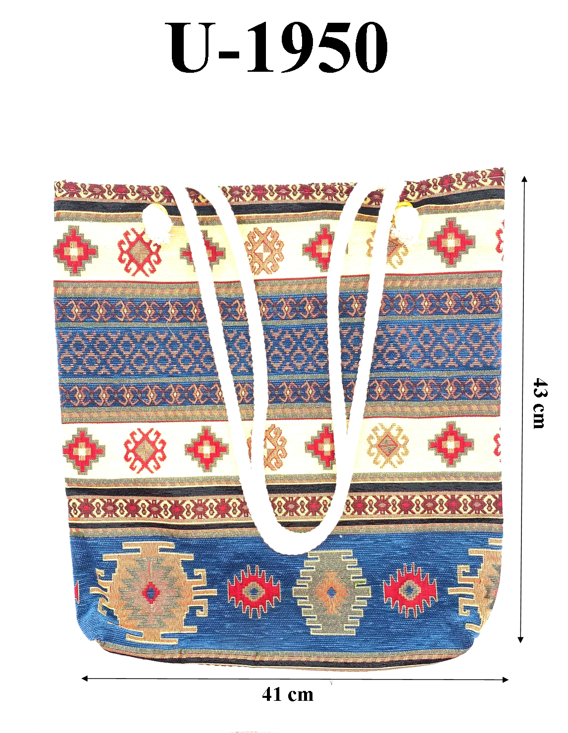 Turkish Kilim Beach Bag  U-1950