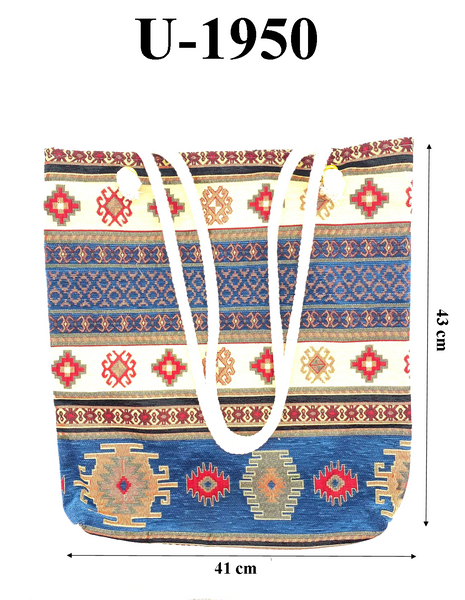 Turkish Kilim Beach Bag  U-1950