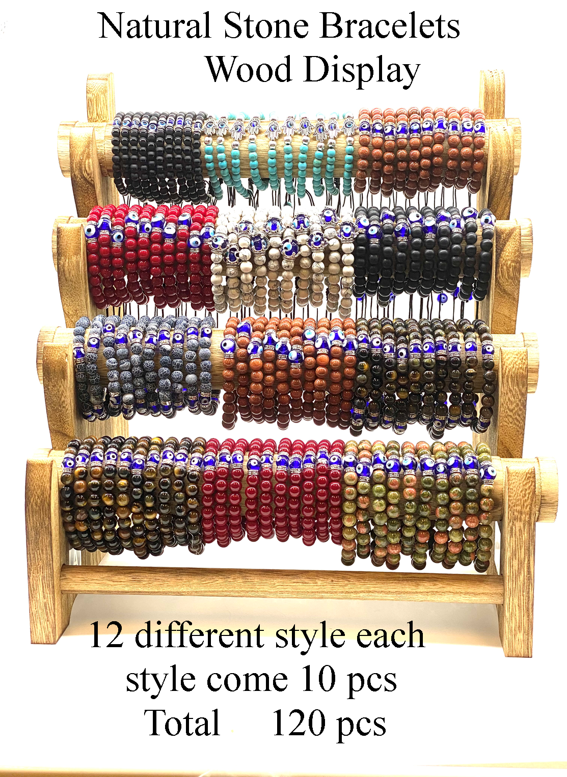 LuckyEye Natural Stone Bracelets DISPLAY #1202300