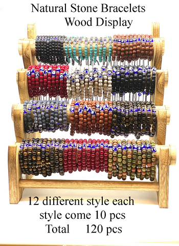 LuckyEye Natural Stone Bracelets DISPLAY #1202300